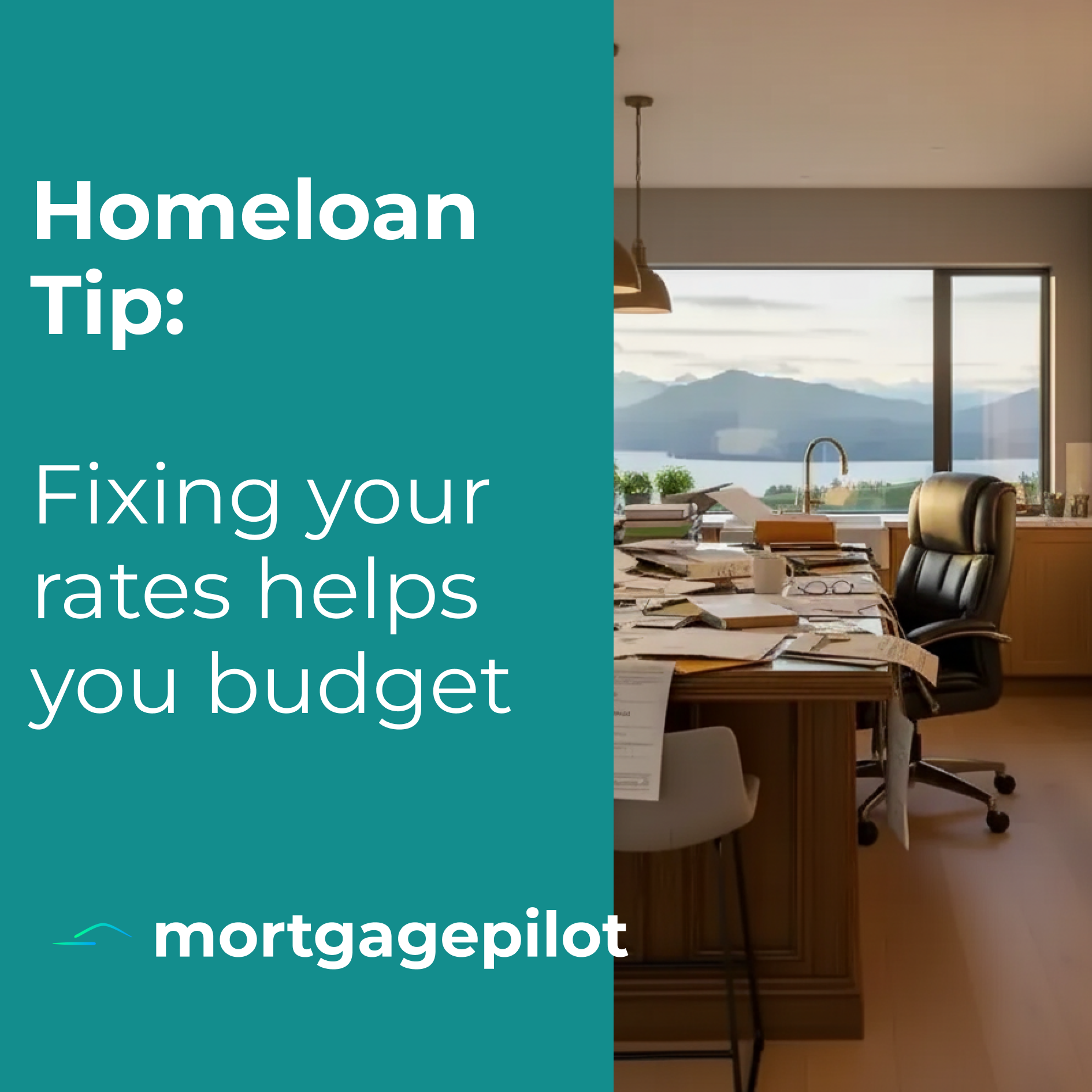 Homeloan Tip - Fixing your rates helps you budget - Mortgage Pilot